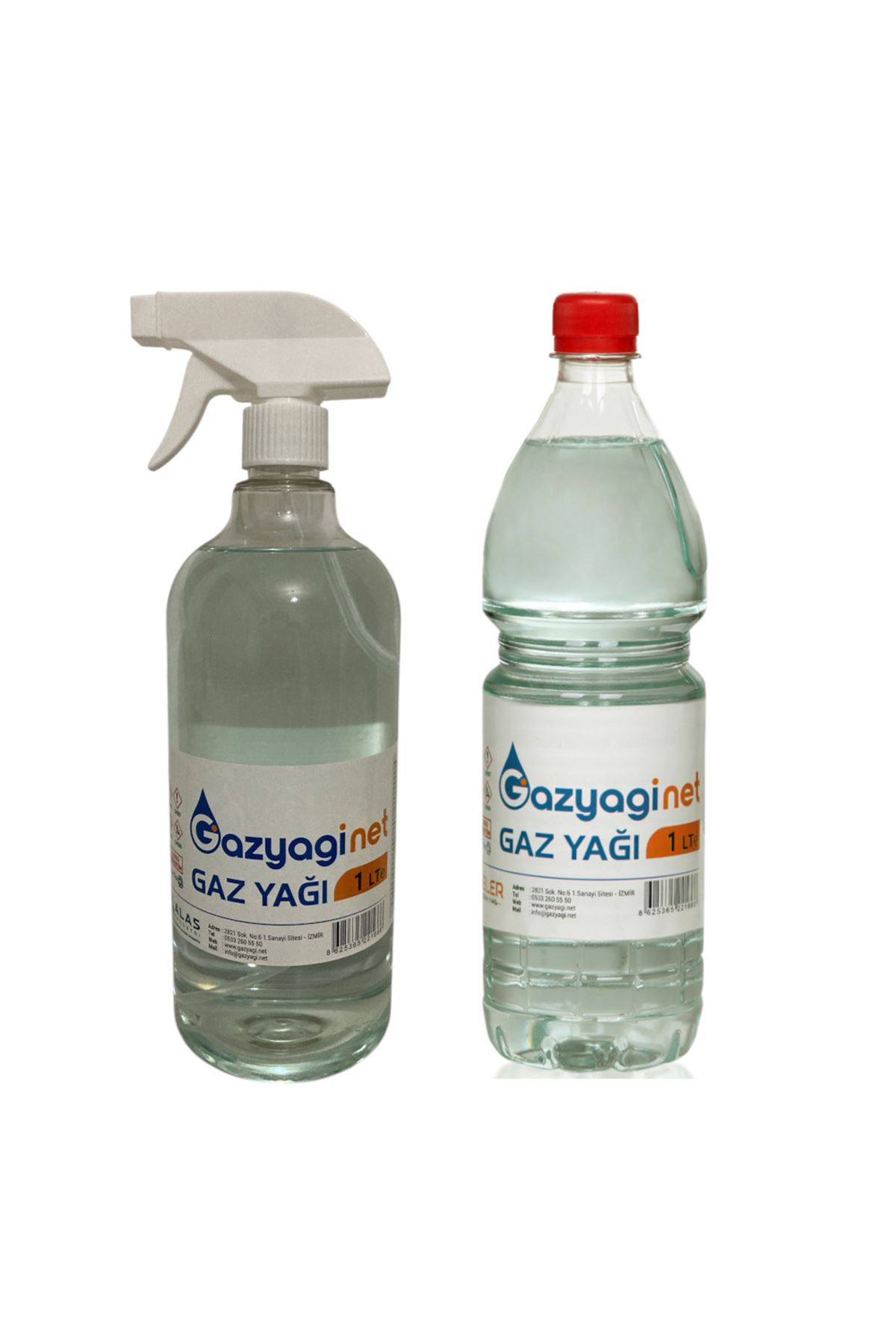 Gazyağı Kerosen 1 Lt Pet ve 1 Lt Sprey Şişe