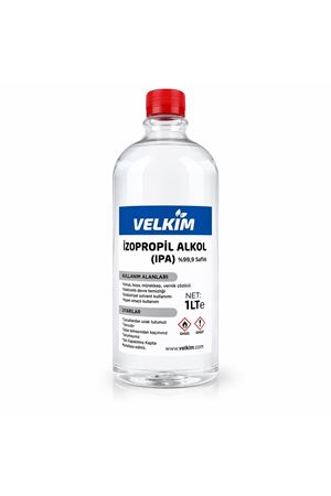 İzopropil Alkol %99.9 Saf IPA 1 Lt - 3D Yazıcı, Devre, Cam, Lens, Oto Yüzey & Hassas Temizleyici, Yağ Çözücü